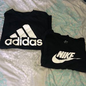 Nike and Adidas Crew T-Shirt Pack